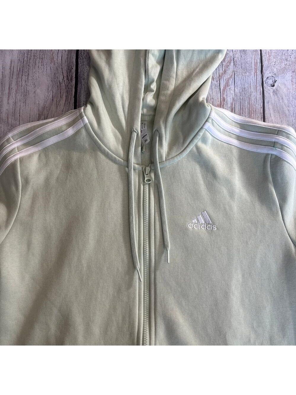 Adidas mint small zip up track hoodie - Picture 4 of 6